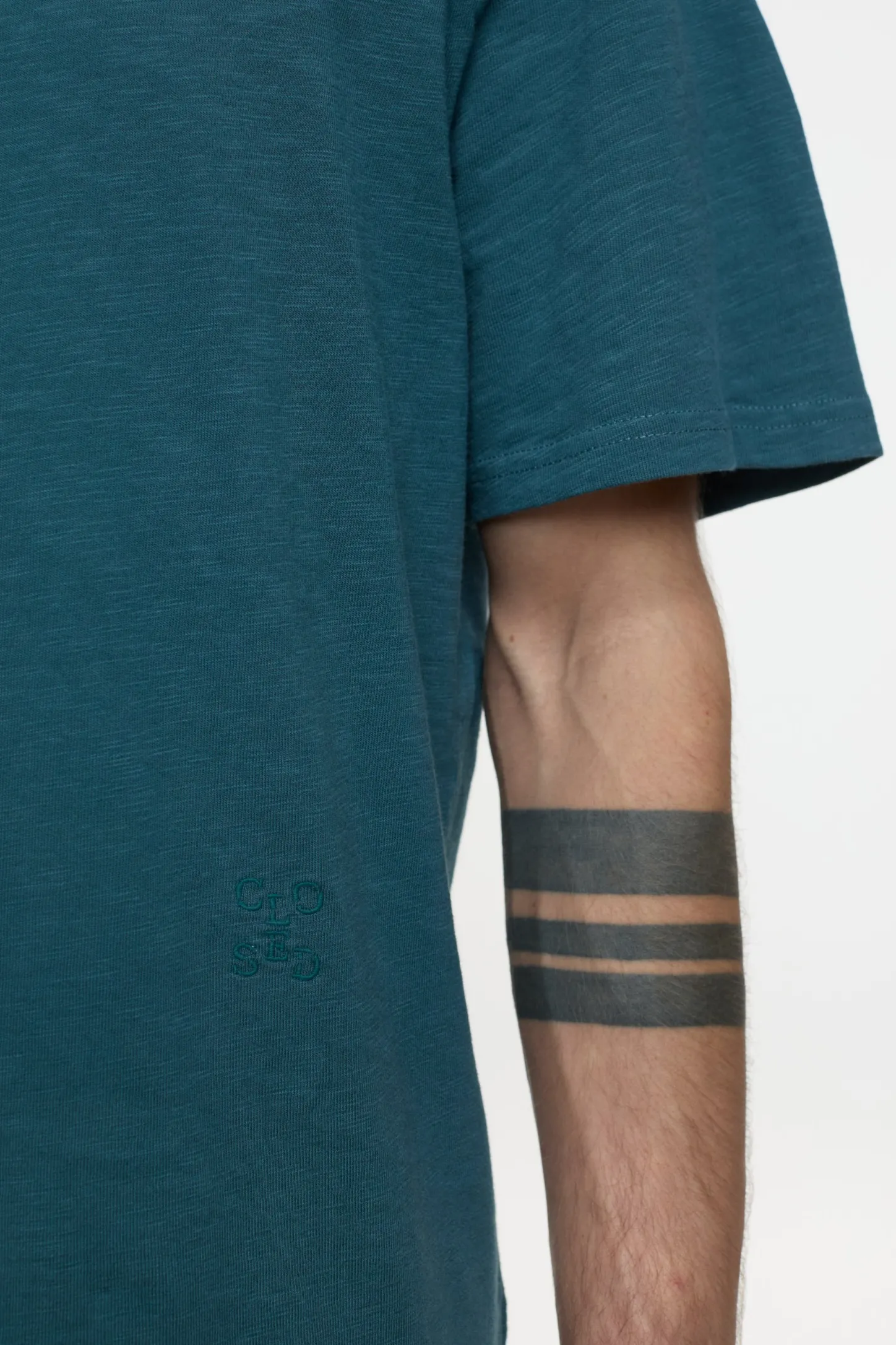 CLOSED T-Shirts>T-Shirt Van Biologisch Katoen Middernacht Meer