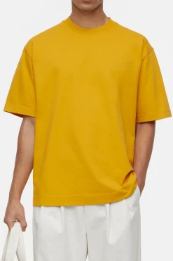 CLOSED T-Shirts>T-Shirt Van Biologisch Katoen Lichtgevend Oranje