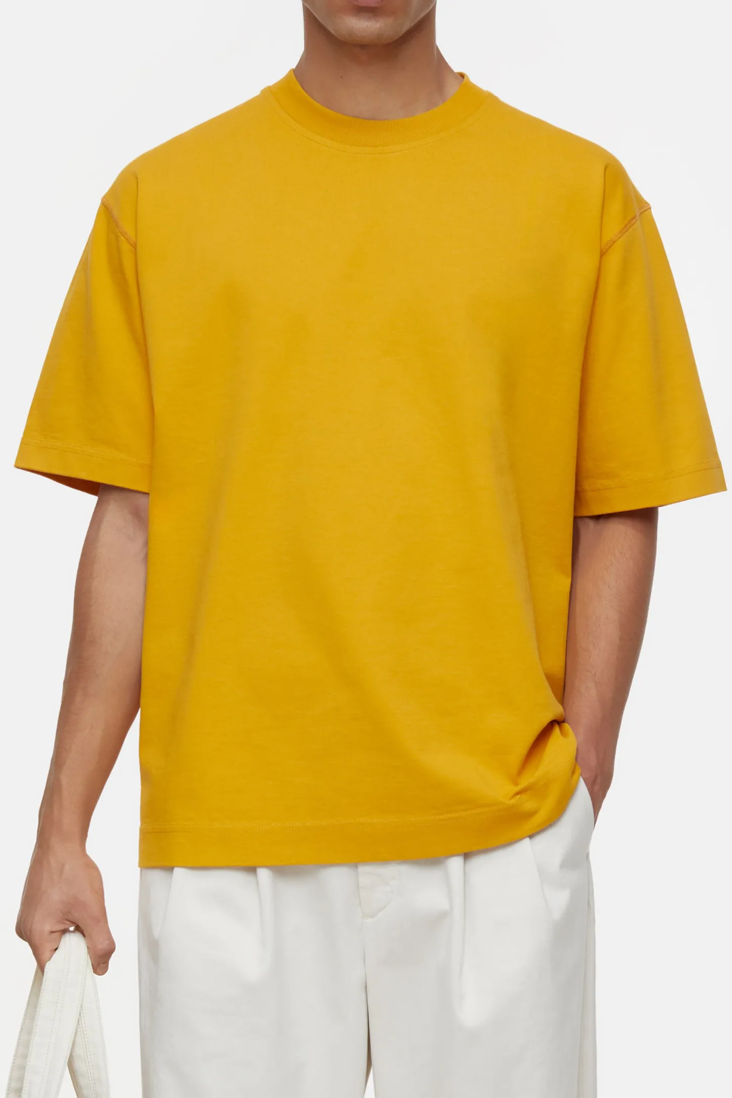 CLOSED T-Shirts>T-Shirt Van Biologisch Katoen Lichtgevend Oranje