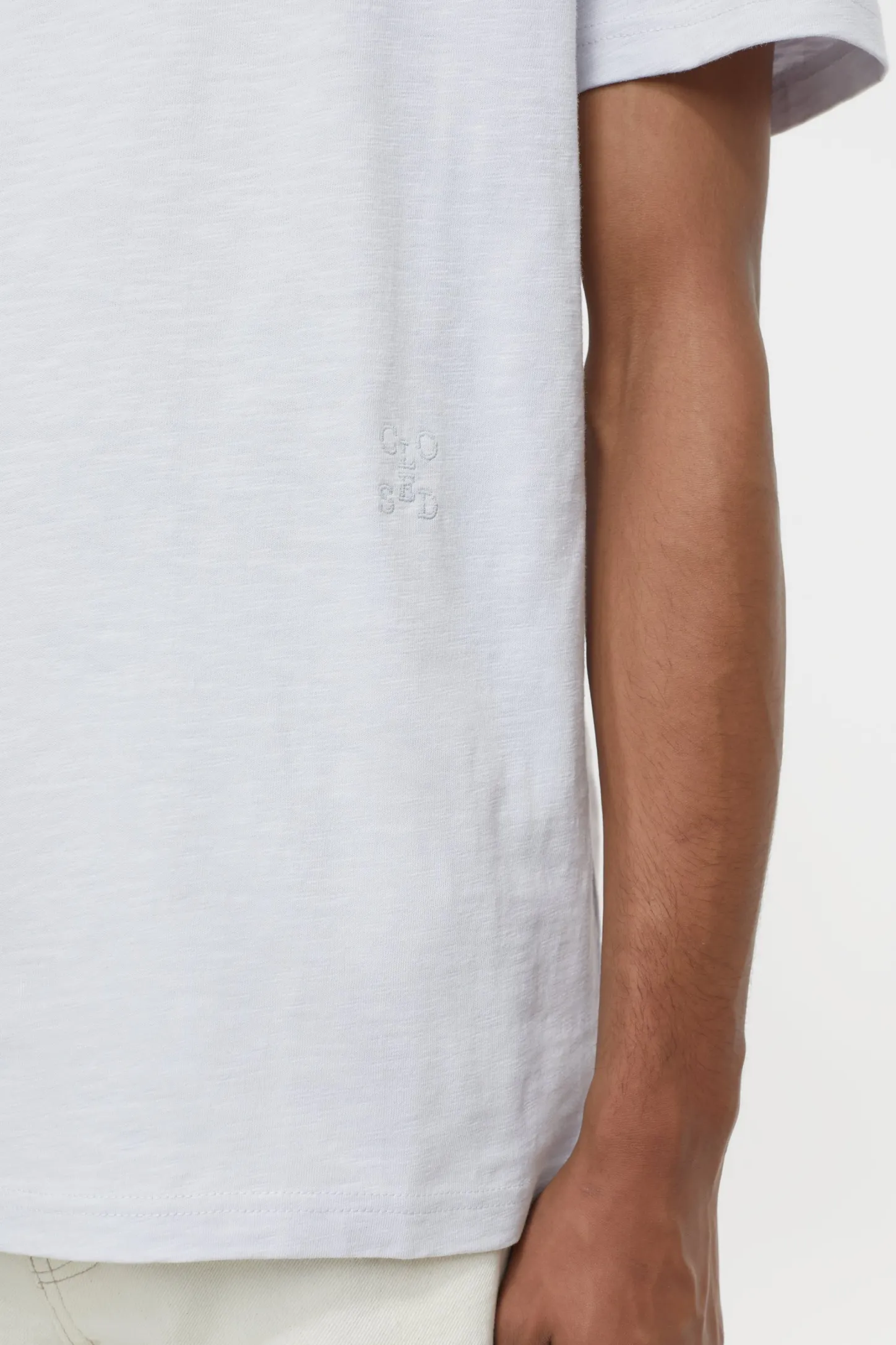 CLOSED T-Shirts>T-Shirt Van Biologisch Katoen Mist Grijs