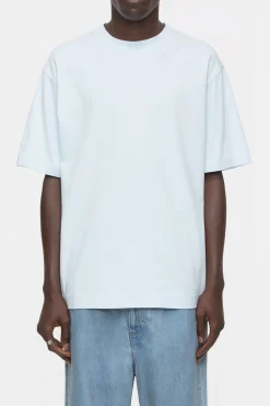 CLOSED T-Shirts>T-Shirt Van Biologisch Katoen Glanzend Blauw