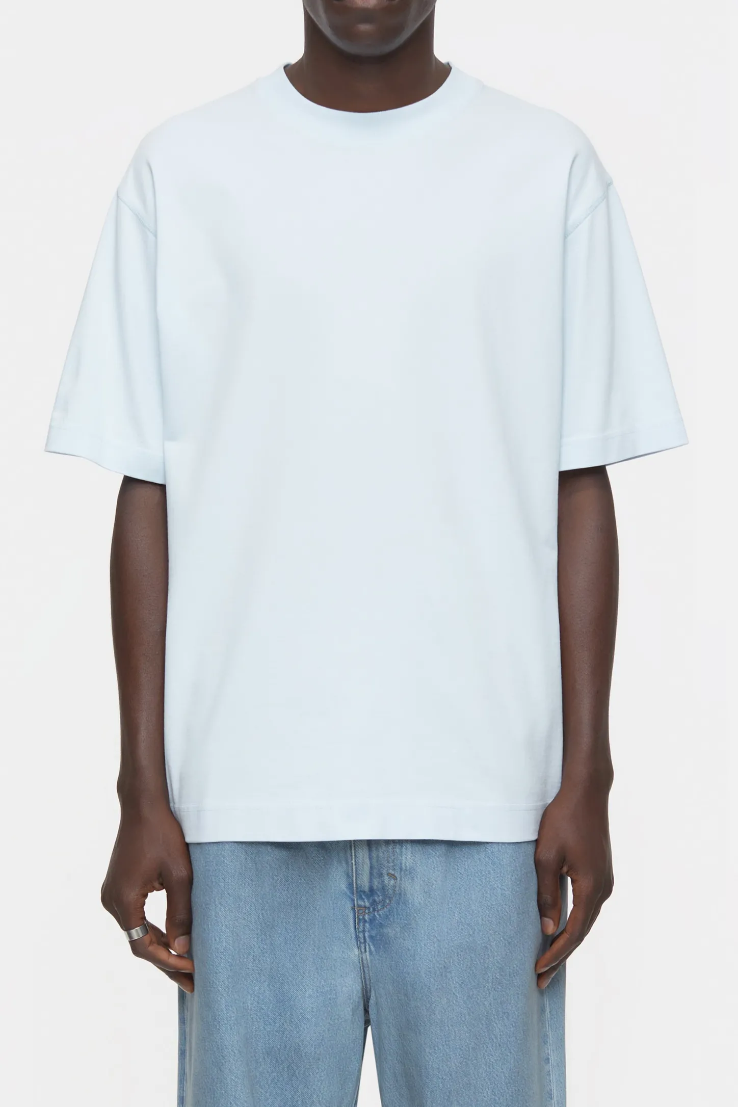 CLOSED T-Shirts>T-Shirt Van Biologisch Katoen Glanzend Blauw