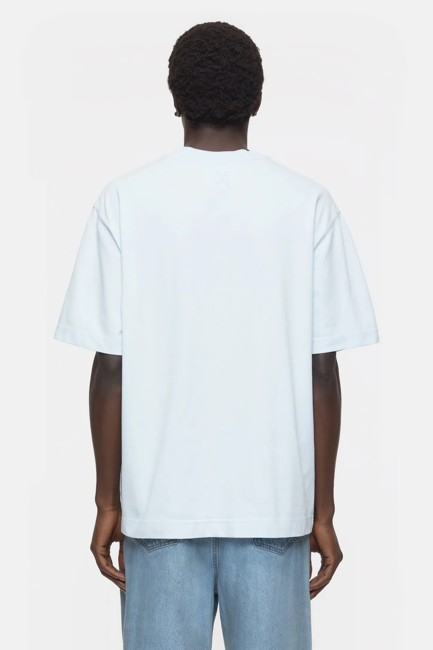 CLOSED T-Shirts>T-Shirt Van Biologisch Katoen Glanzend Blauw
