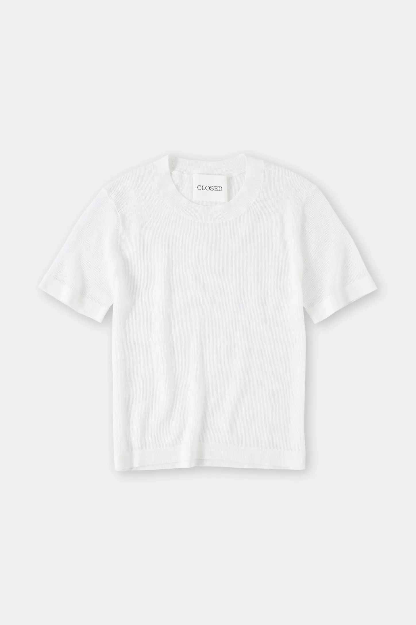 CLOSED Breisels>T-Shirt Van Linnenmix Ivoor