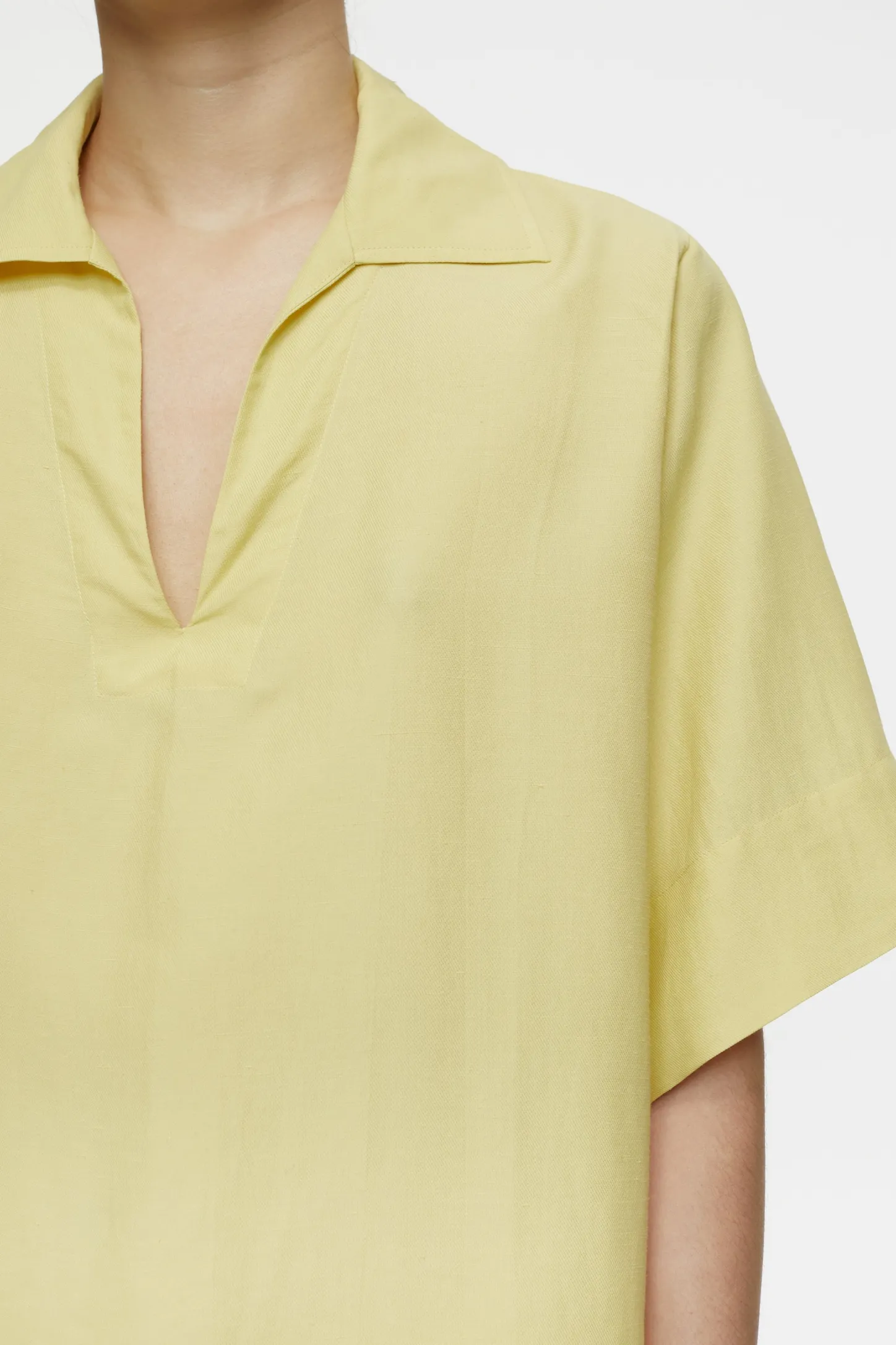 CLOSED Overhemden En Blouses>Tuniek Met Korte Mouwen Calamatta Geel