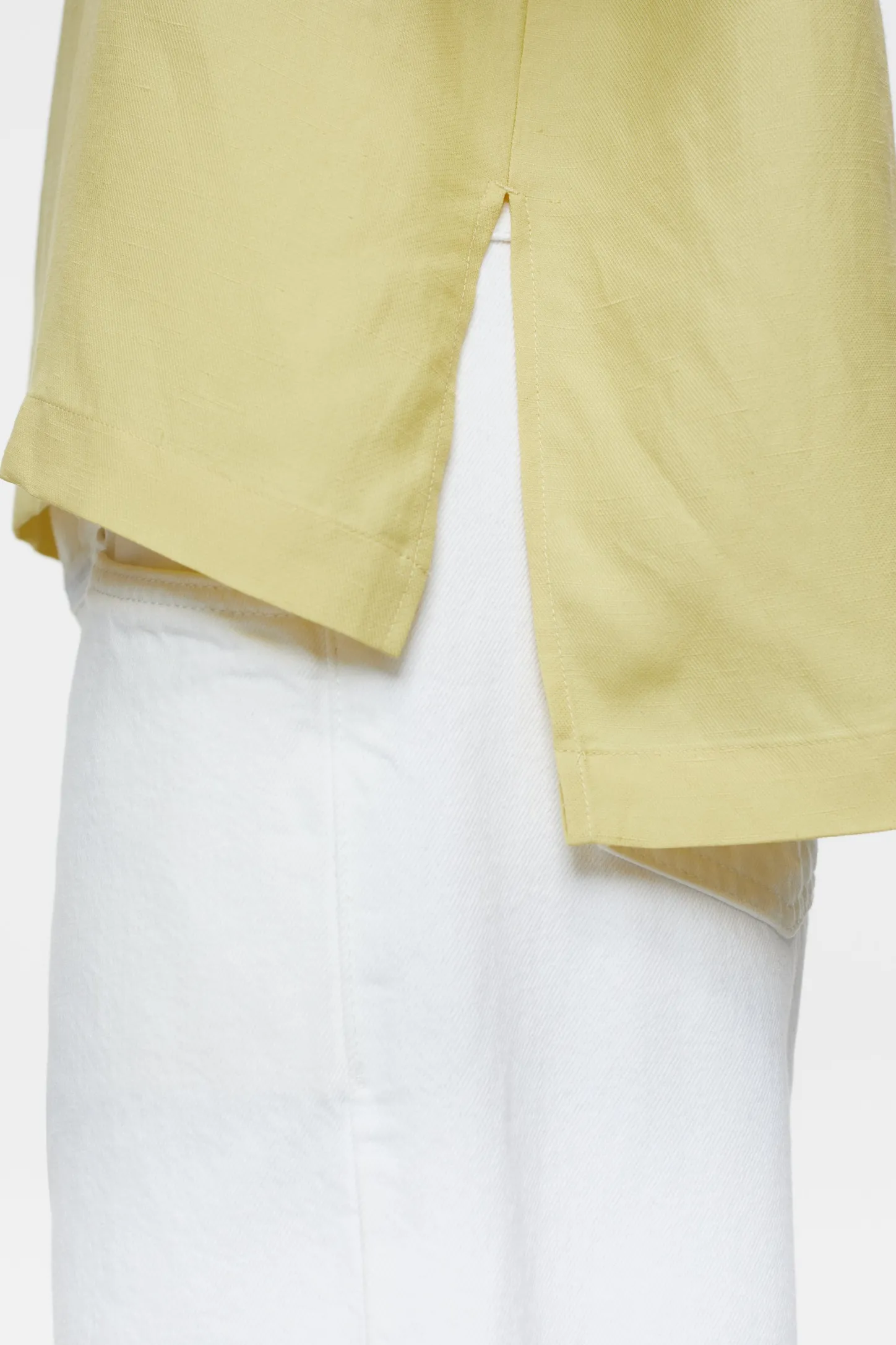 CLOSED Overhemden En Blouses>Tuniek Met Korte Mouwen Calamatta Geel