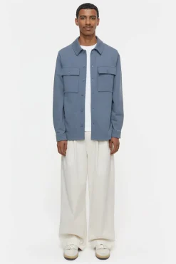 CLOSED Overhemden>Utility-Shirt Blauw Industrieel