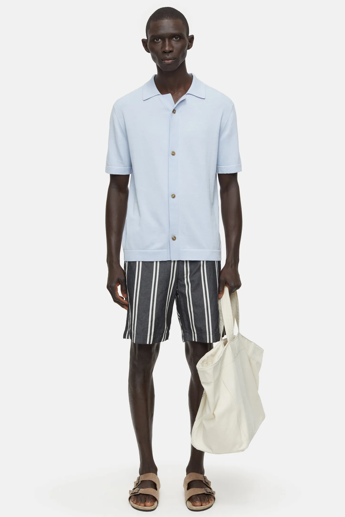 CLOSED Breisels>Vest In Polostijl Horizonblauw