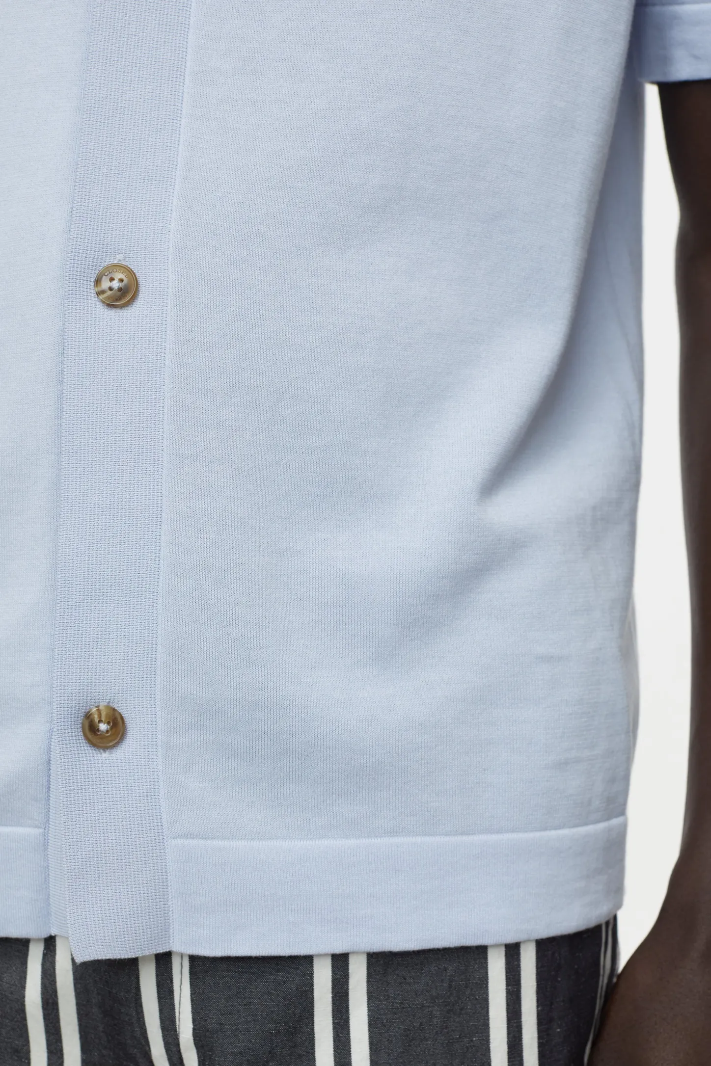 CLOSED Breisels>Vest In Polostijl Horizonblauw
