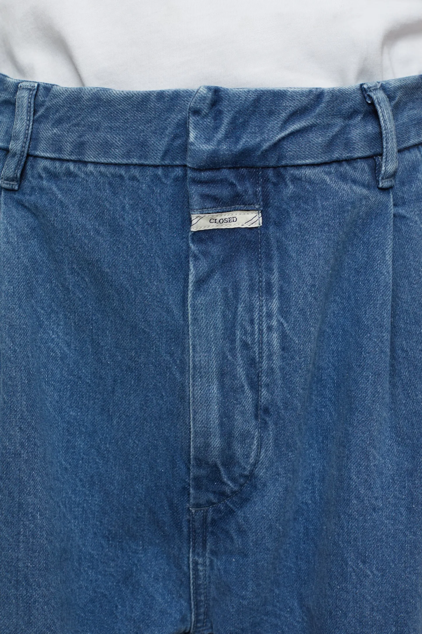 CLOSED Blauwe Spijkerbroek>Wijde Broek - Stijlnaam Blomberg Wijd Midden Blauw