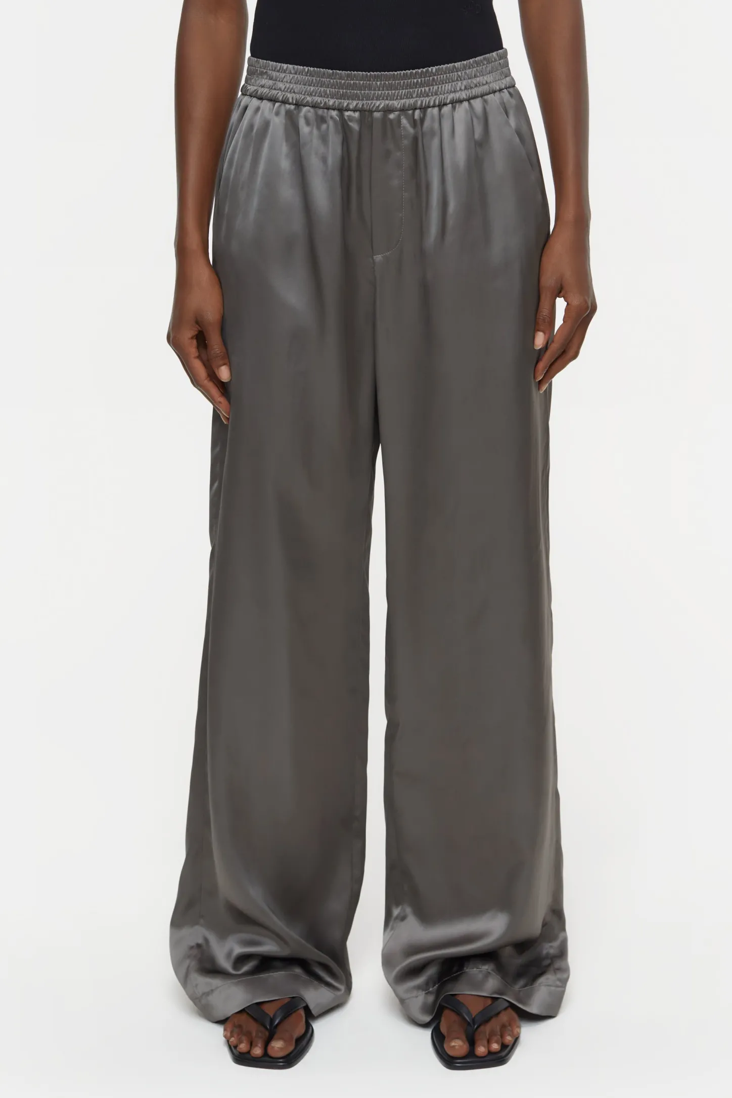 CLOSED Lange Denim>Wijde Broek - Stijlnaam Winona Stromboli Grijs