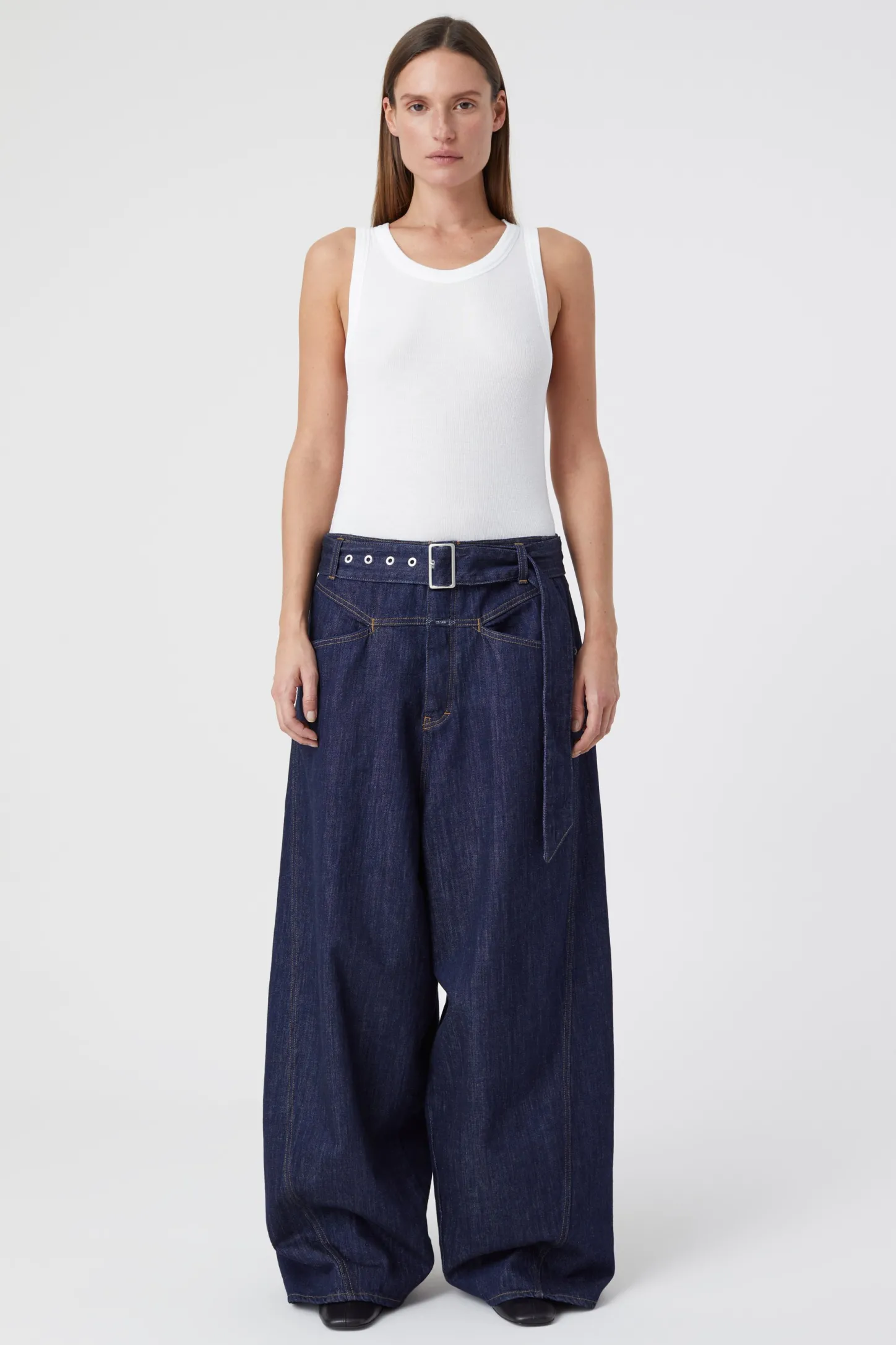 CLOSED Lange Denim>Wijde Jeans - Stijlnaam Baggy-X Donkerblauw