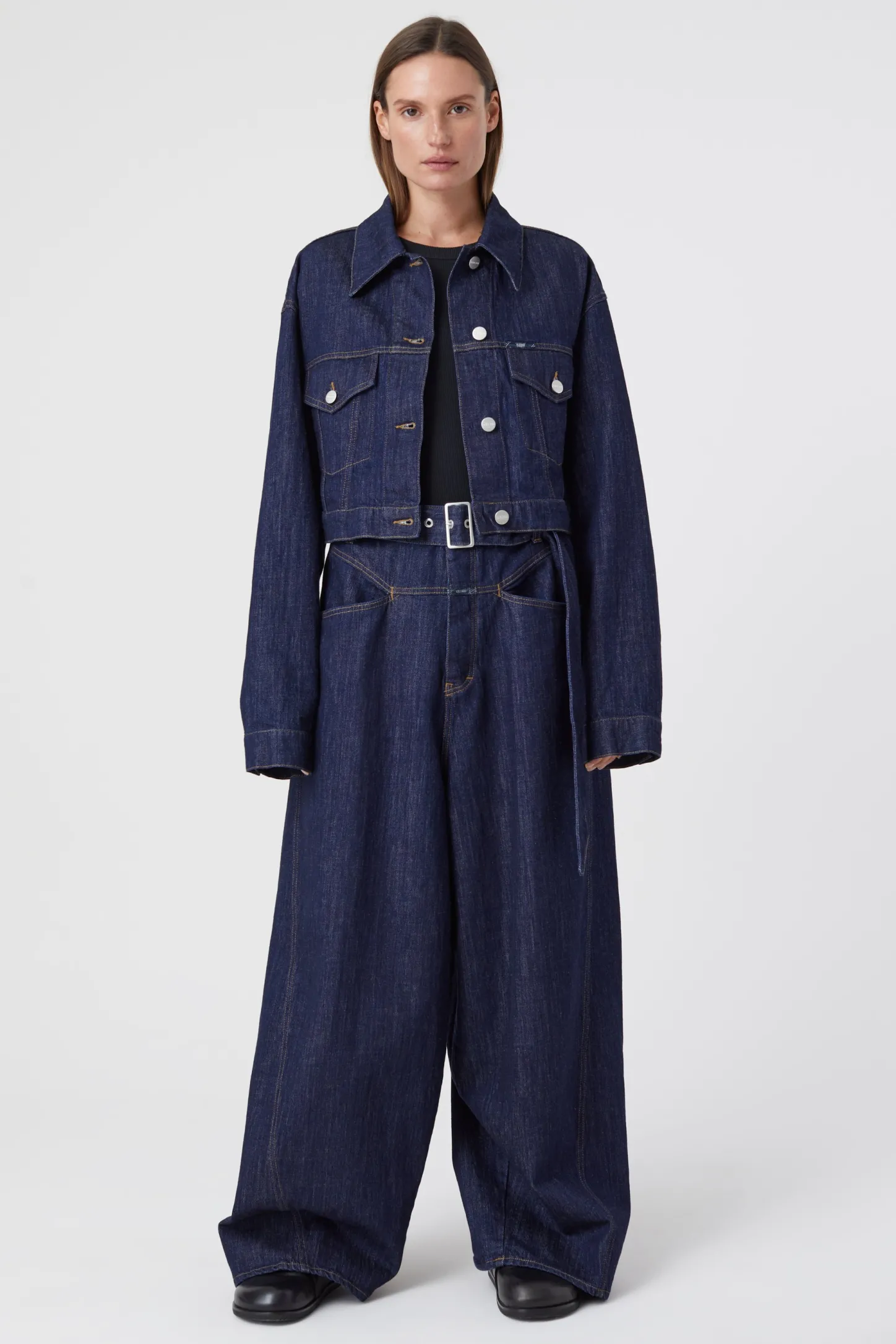 CLOSED Lange Denim>Wijde Jeans - Stijlnaam Baggy-X Donkerblauw