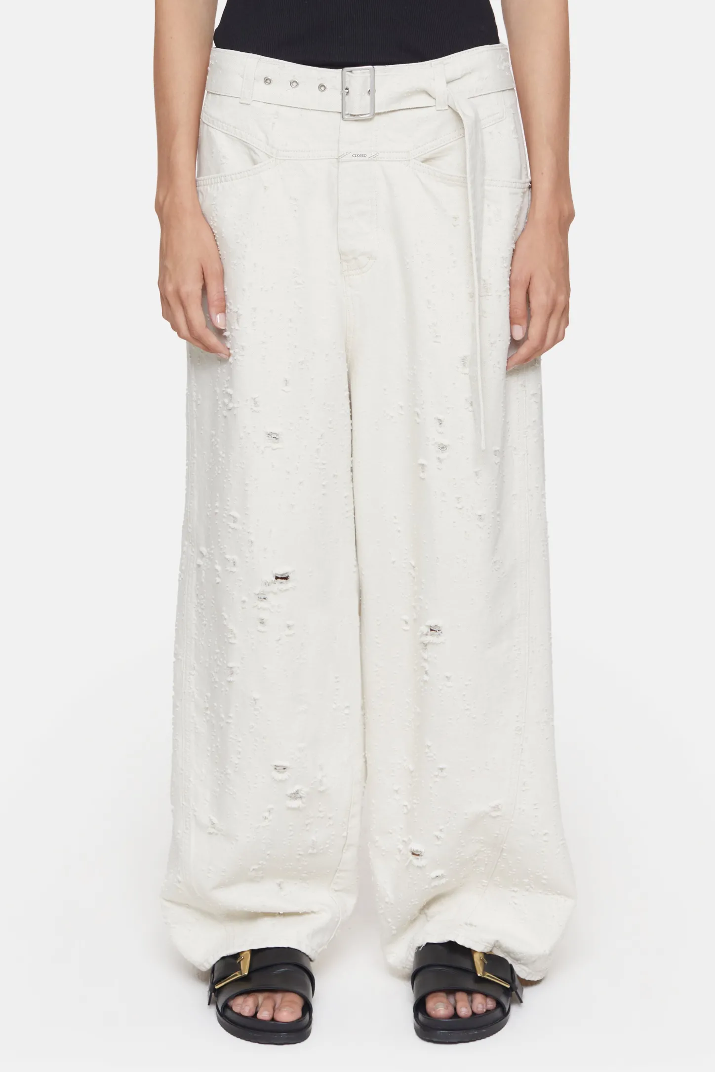 CLOSED Ras>Wijde Jeans - Stijlnaam Baggy-X Creme