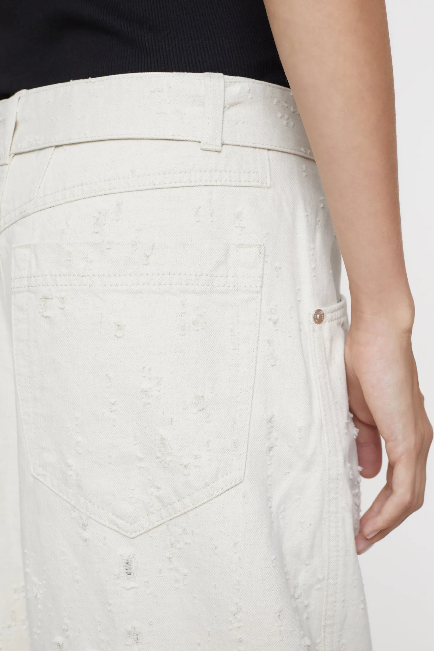CLOSED Lange Denim>Wijde Jeans - Stijlnaam Baggy-X Creme