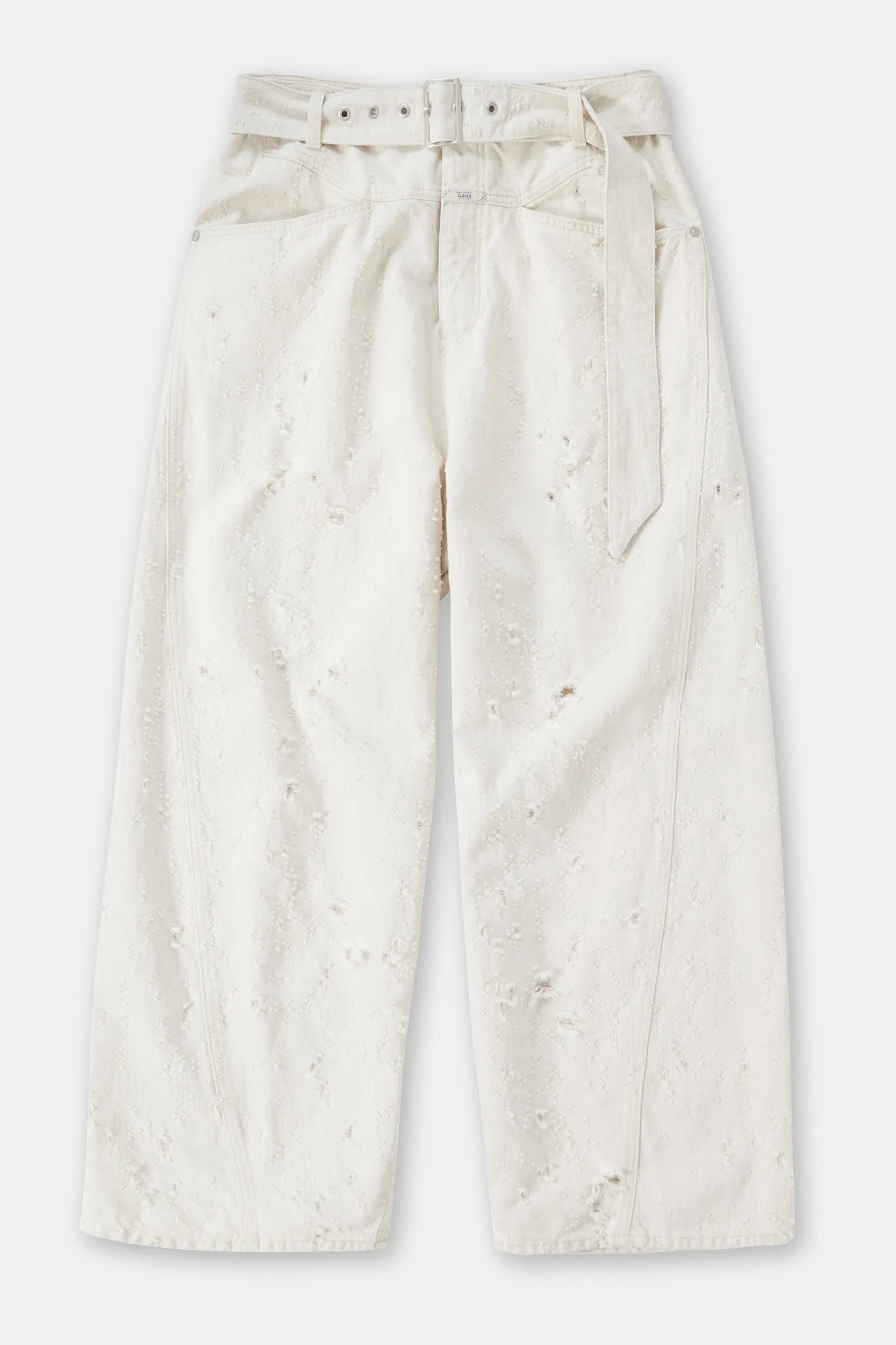CLOSED Lange Denim>Wijde Jeans - Stijlnaam Baggy-X Creme