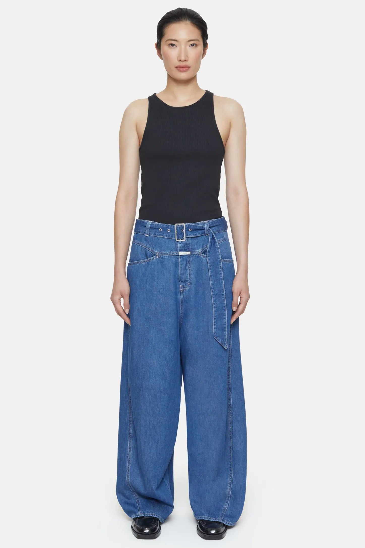 CLOSED Lange Denim>Wijde Jeans - Stijlnaam Baggy-X Donkerblauw