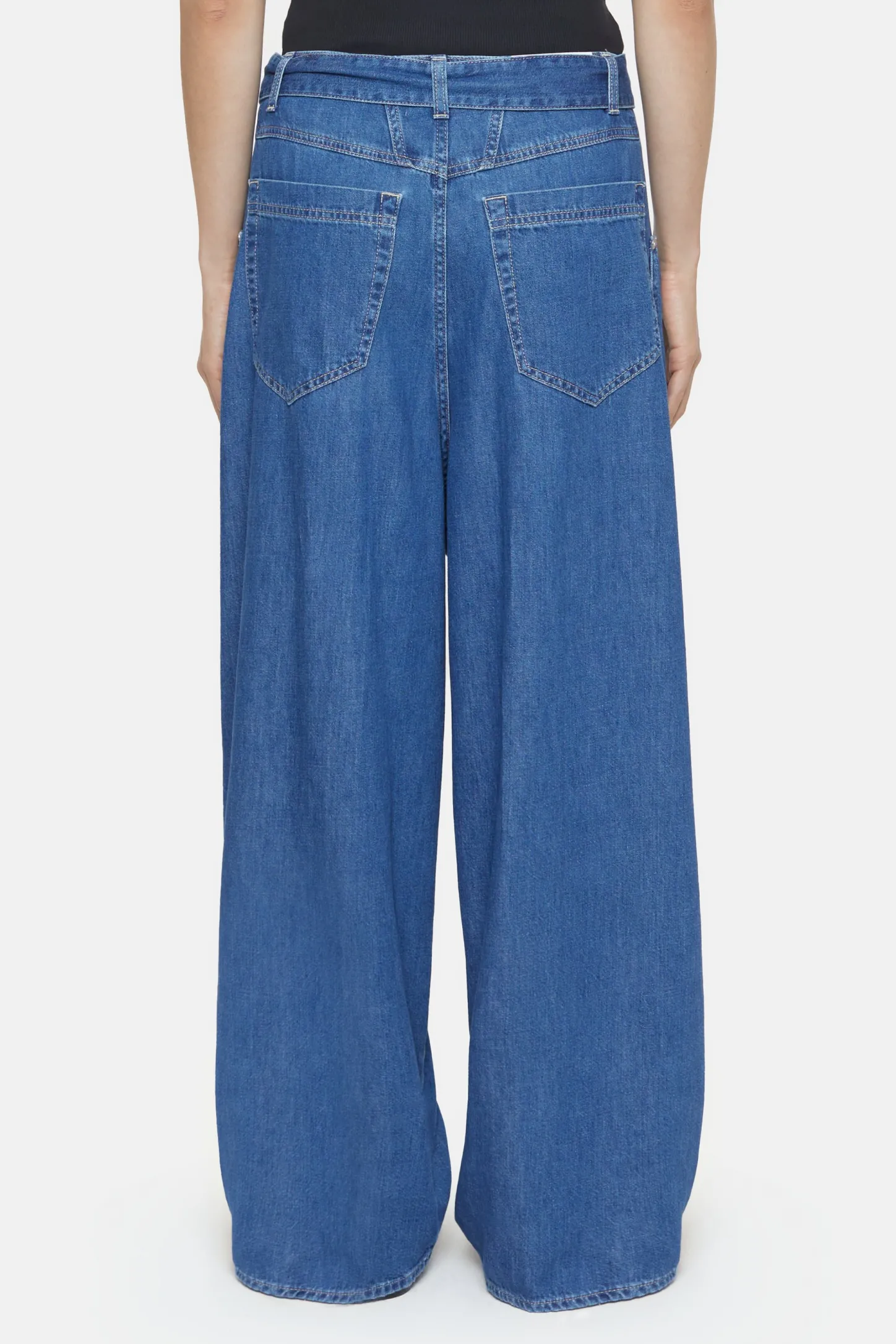 CLOSED Lange Denim>Wijde Jeans - Stijlnaam Baggy-X Donkerblauw