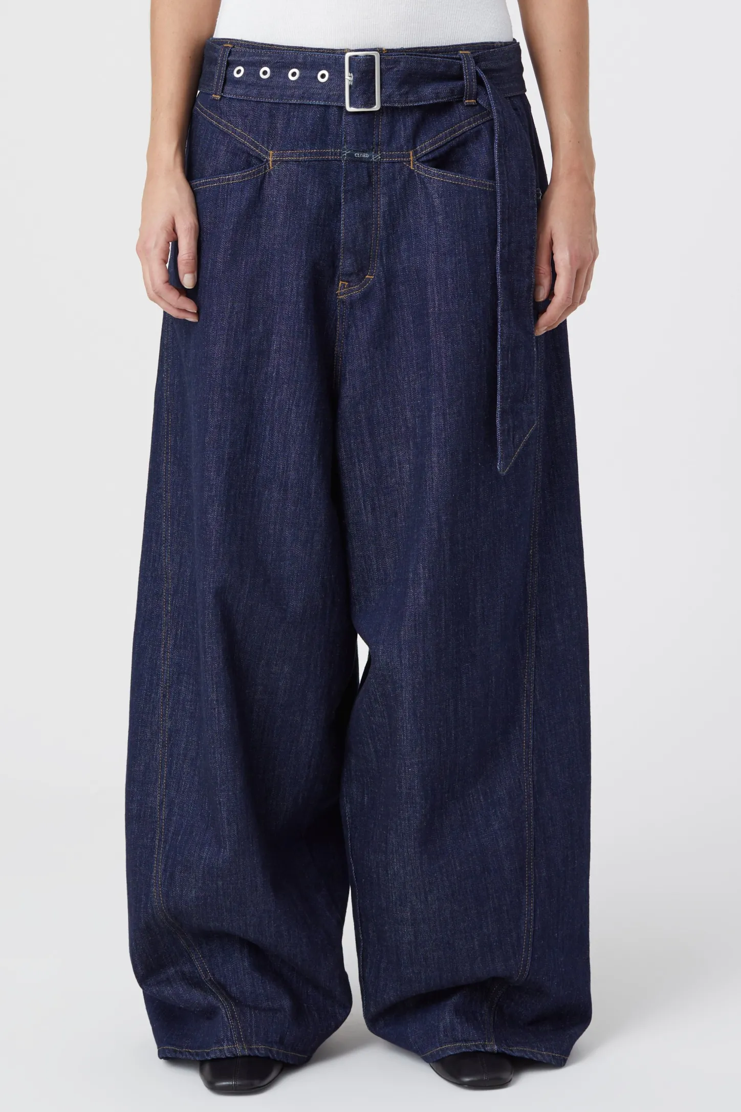 CLOSED Ras>Wijde Jeans - Stijlnaam Baggy-X Donkerblauw
