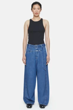 CLOSED Ras>Wijde Jeans - Stijlnaam Baggy-X Donkerblauw