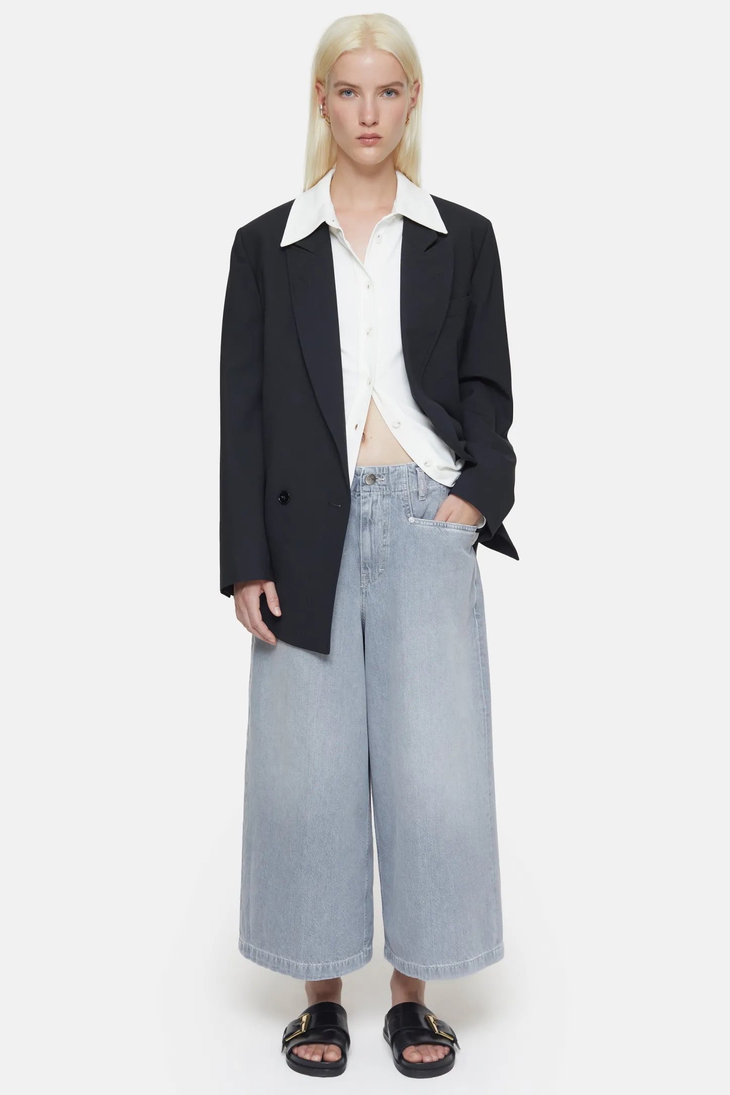 CLOSED Ontspannend>Wijde Jeans - Stijlnaam Campton Lichtgrijs