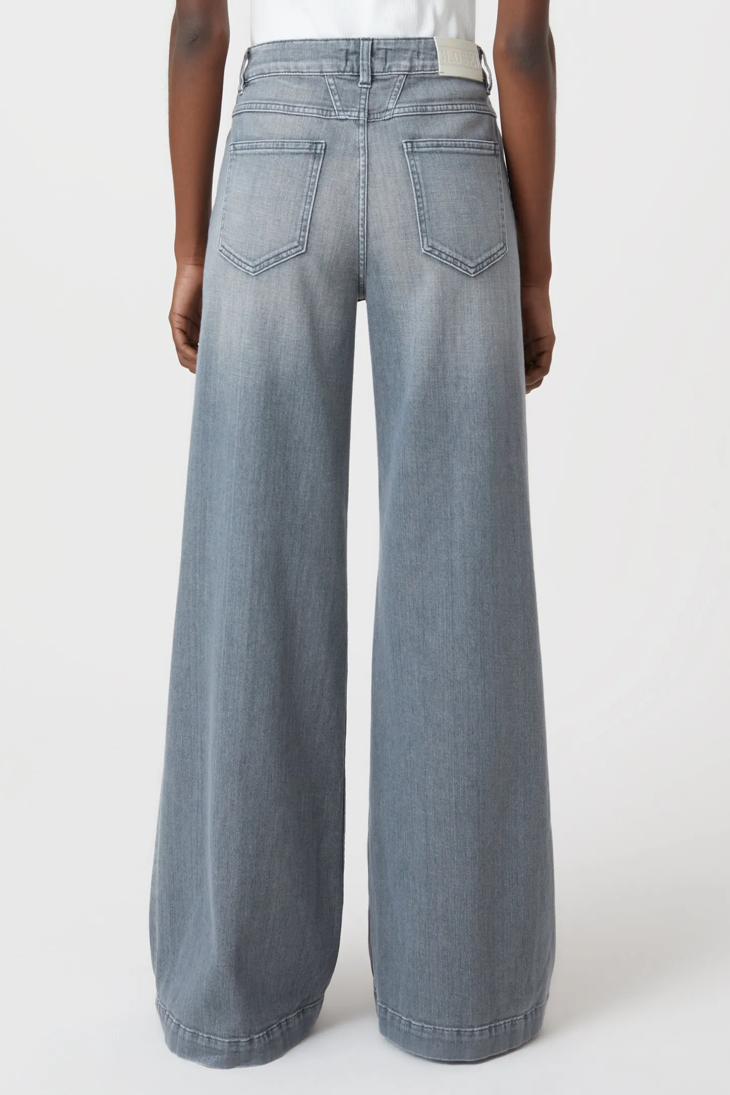CLOSED Ras>Wijde Jeans - Stijlnaam Glow-Up Midden Grijs