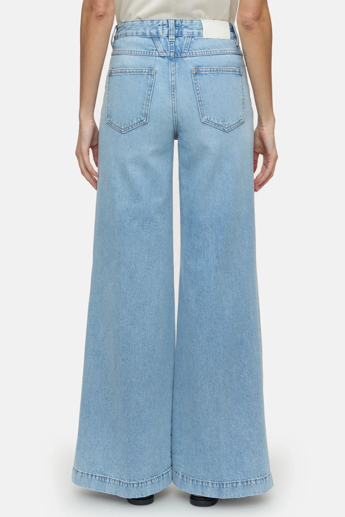 CLOSED Lange Denim>Wijde Jeans - Stijlnaam Glow-Up Lichtblauw