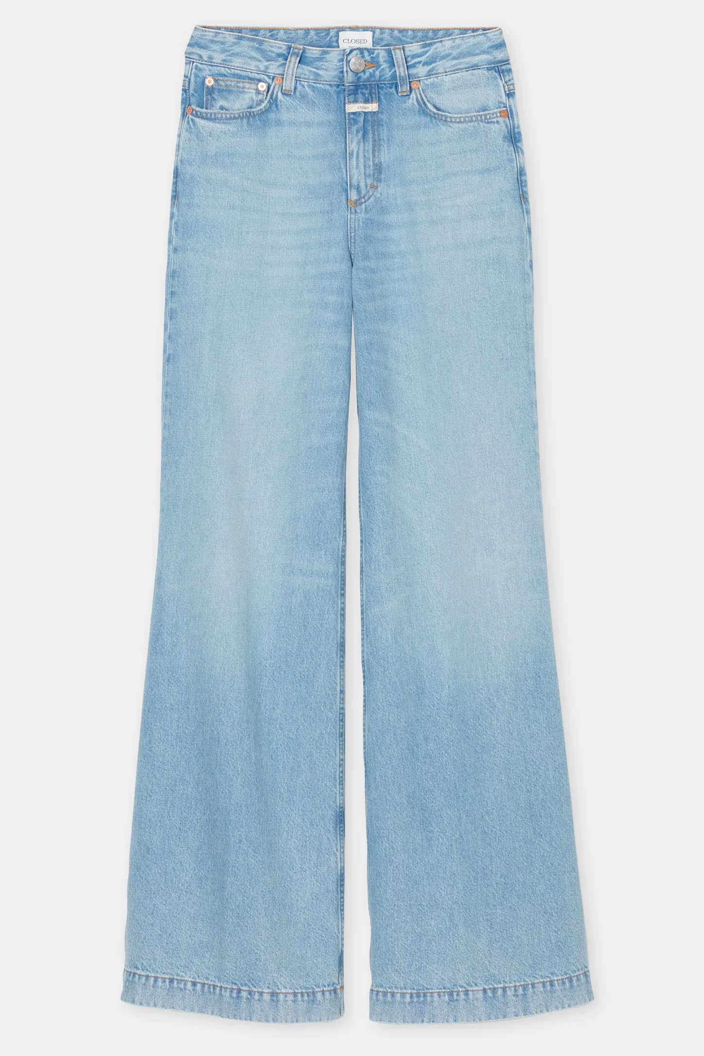 CLOSED Lange Denim>Wijde Jeans - Stijlnaam Glow-Up Lichtblauw