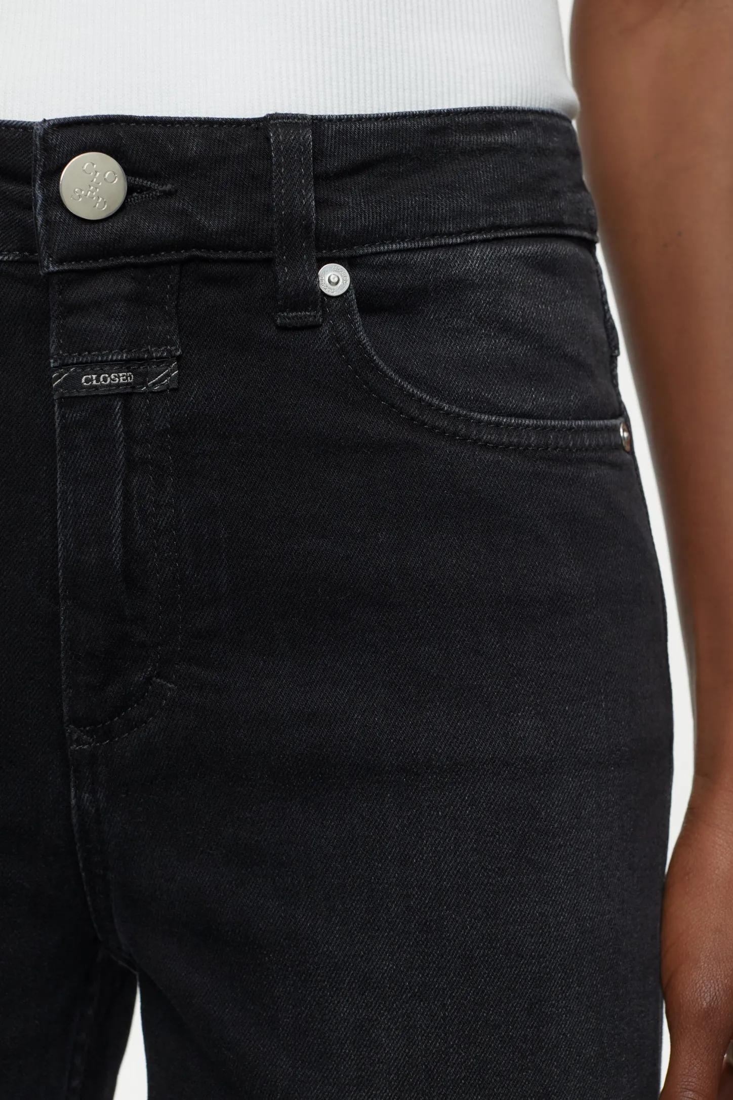 CLOSED Ras>Wijde Jeans - Stijlnaam Glow-Up Donker Grijs