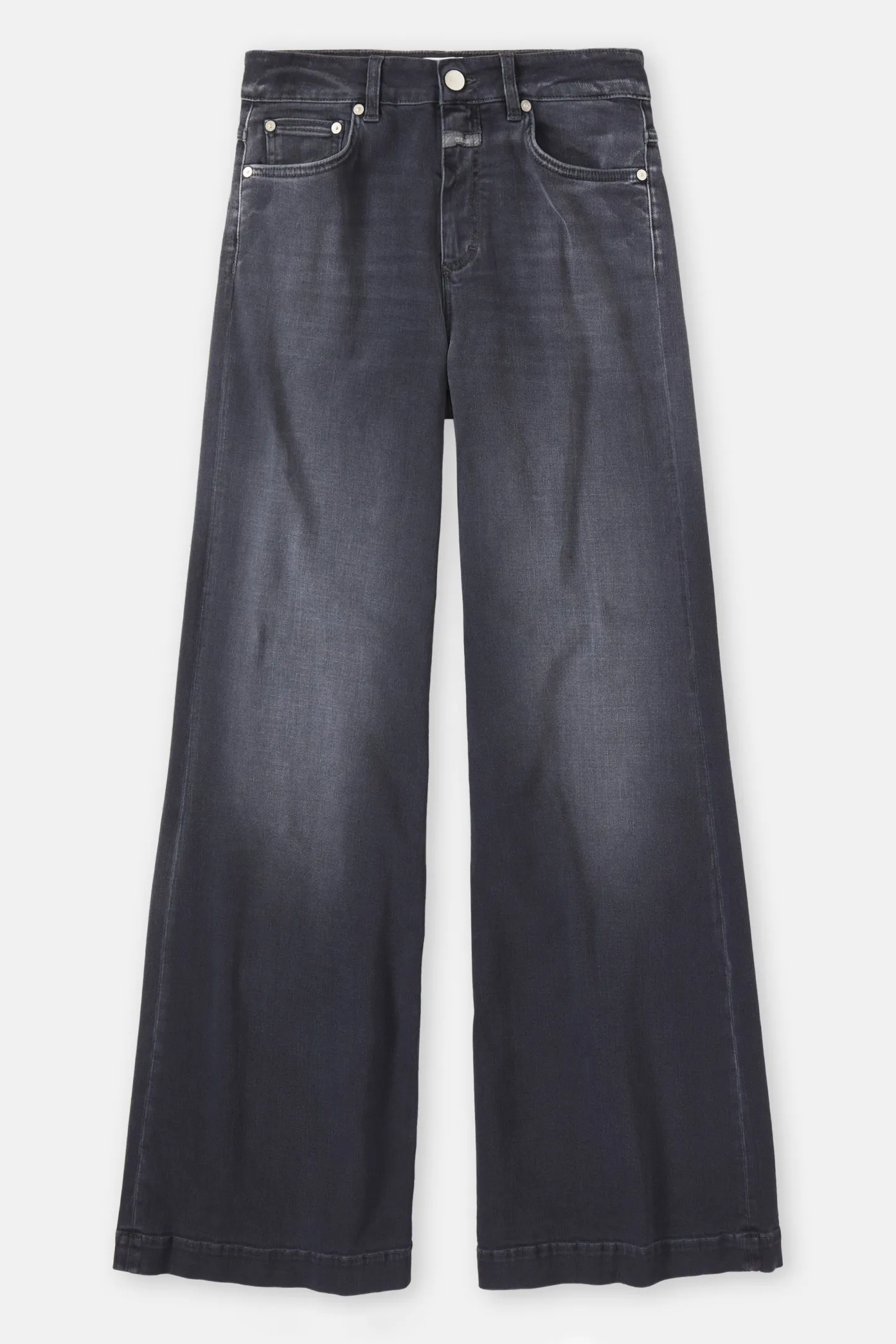 CLOSED Eco-Denim>Wijde Jeans - Stijlnaam Glow-Up Donker Grijs
