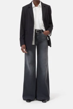 CLOSED Jeans>Wijde Jeans - Stijlnaam Glow-Up Donker Grijs