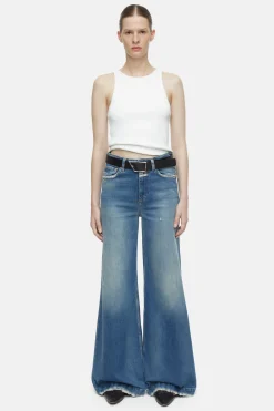 CLOSED Ras>Wijde Jeans - Stijlnaam Glow-Up Midden Blauw