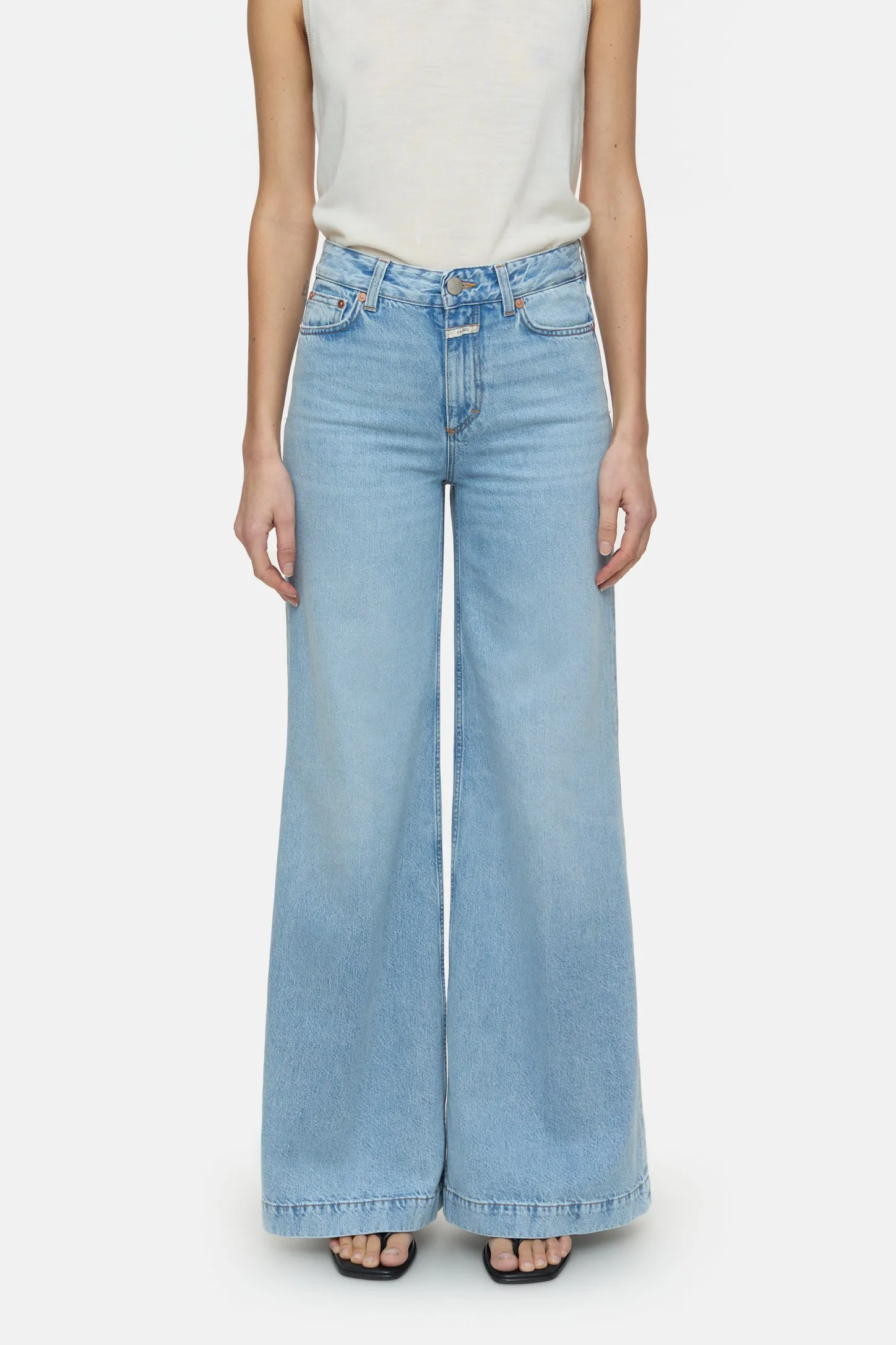 CLOSED Eco-Denim>Wijde Jeans - Stijlnaam Glow-Up Lichtblauw
