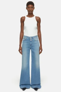 CLOSED Ras>Wijde Jeans - Stijlnaam Glow-Up Midden Blauw