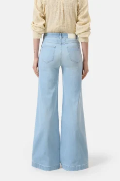CLOSED Lange Denim>Wijde Jeans - Stijlnaam Glow-Up Lichtblauw