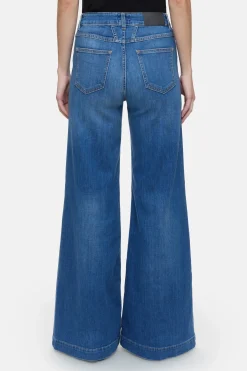 CLOSED Eco-Denim>Wijde Jeans - Stijlnaam Glow-Up Donkerblauw