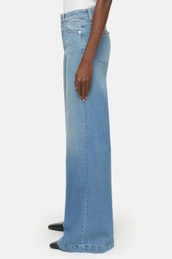 CLOSED Lange Denim>Wijde Jeans - Stijlnaam Glow-Up Midden Blauw