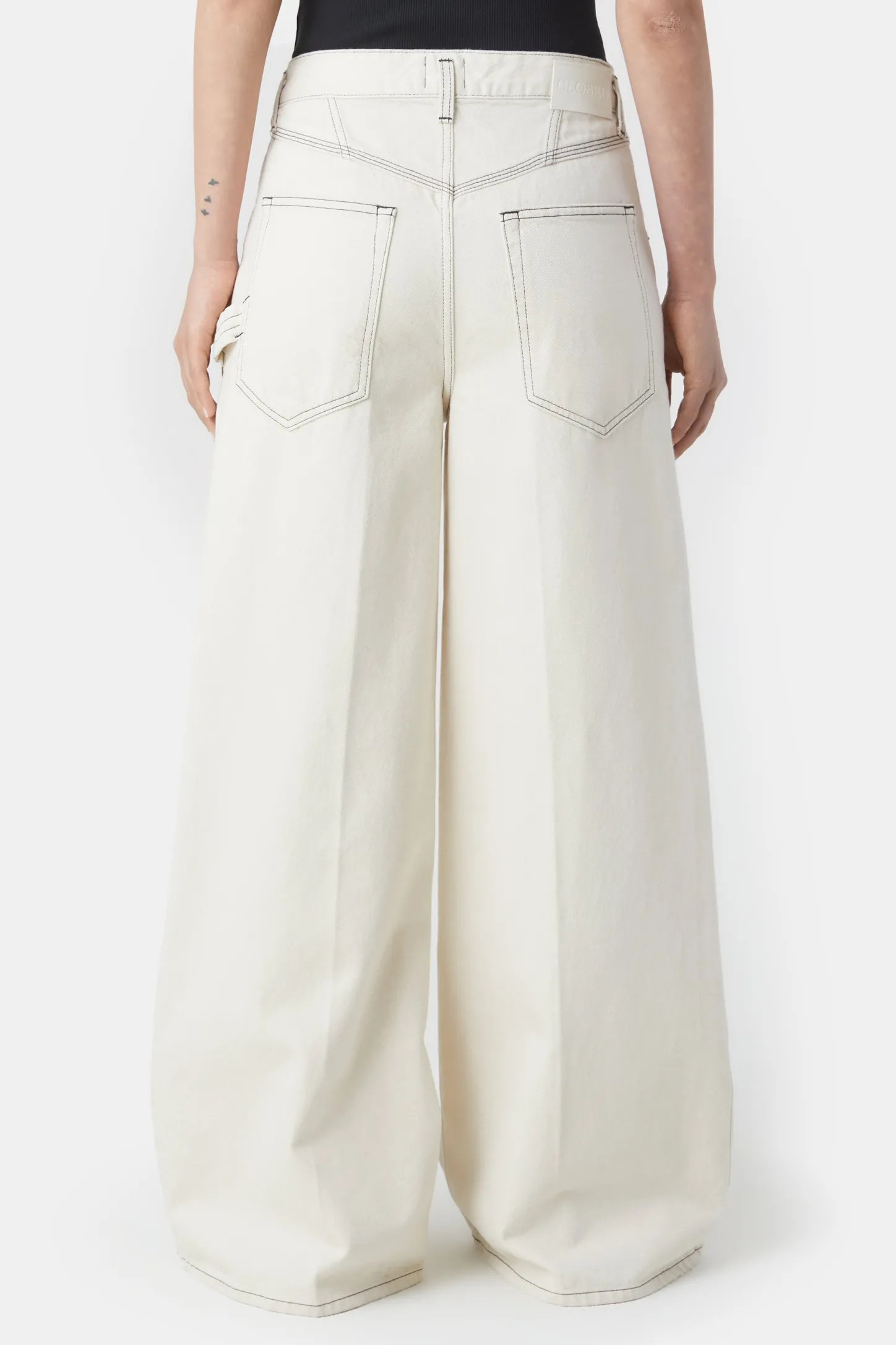 CLOSED Lange Denim>Wijde Jeans - Stijlnaam Morus Ivoor