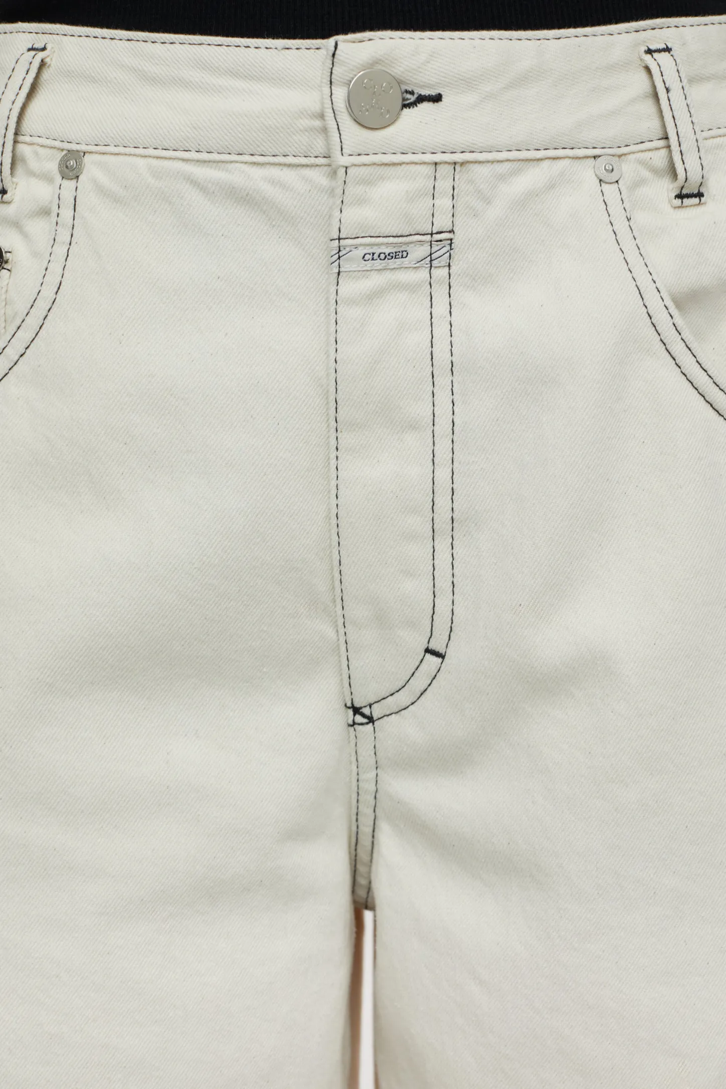 CLOSED Lange Denim>Wijde Jeans - Stijlnaam Morus Ivoor
