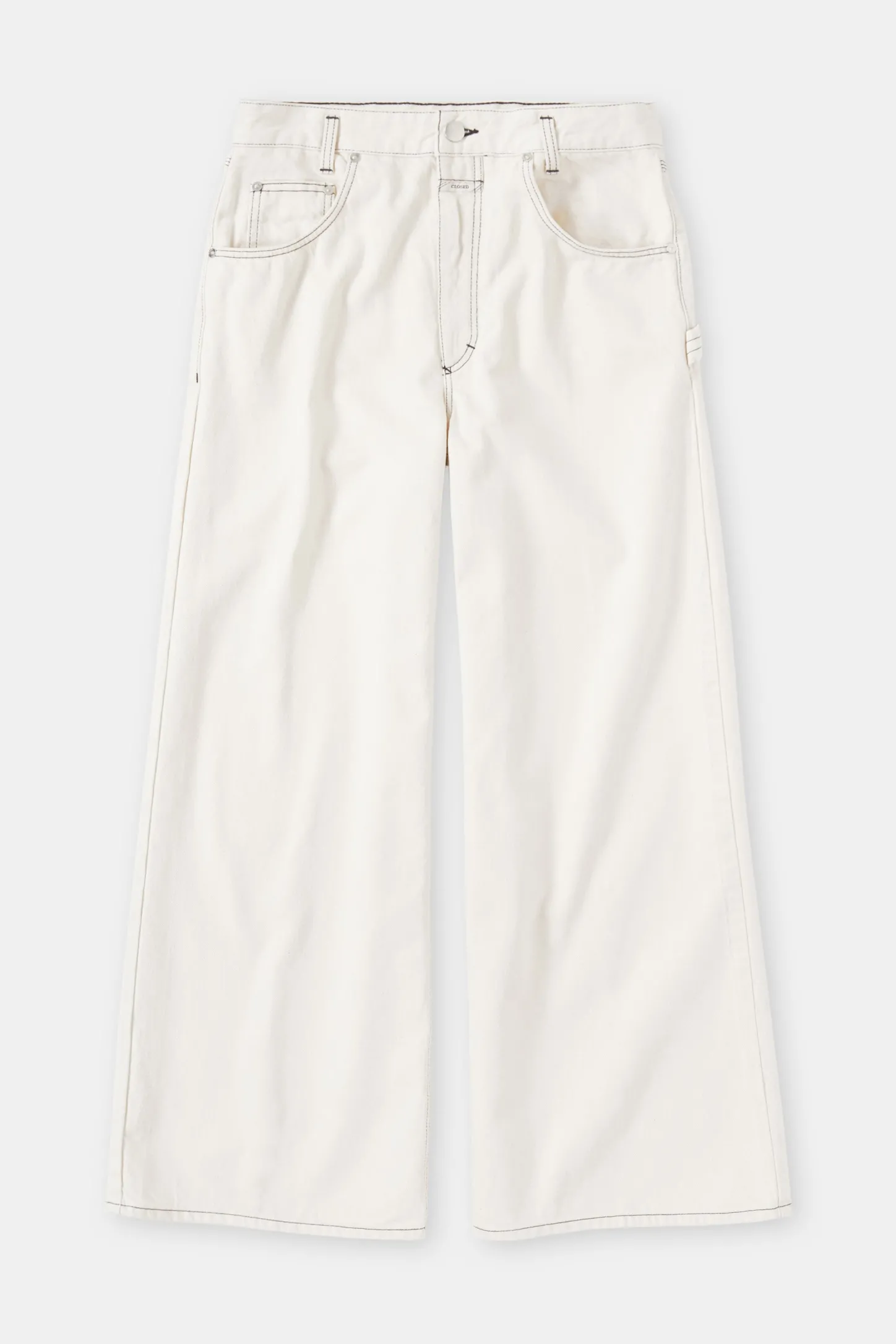 CLOSED Lange Denim>Wijde Jeans - Stijlnaam Morus Ivoor