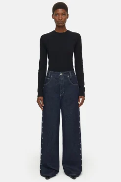 CLOSED Ras>Wijde Jeans - Stijlnaam Morus Donkerblauw