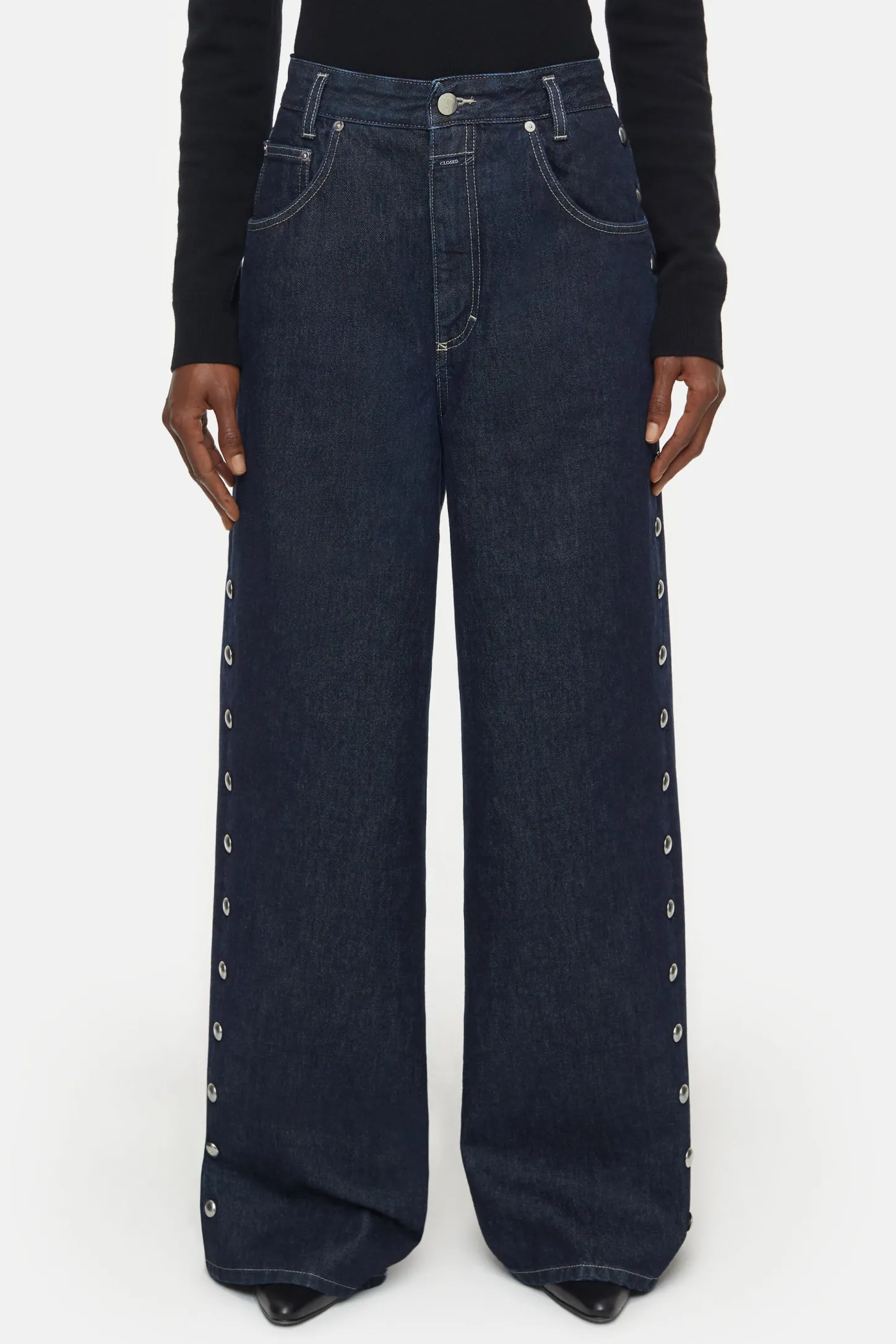 CLOSED Ras>Wijde Jeans - Stijlnaam Morus Donkerblauw