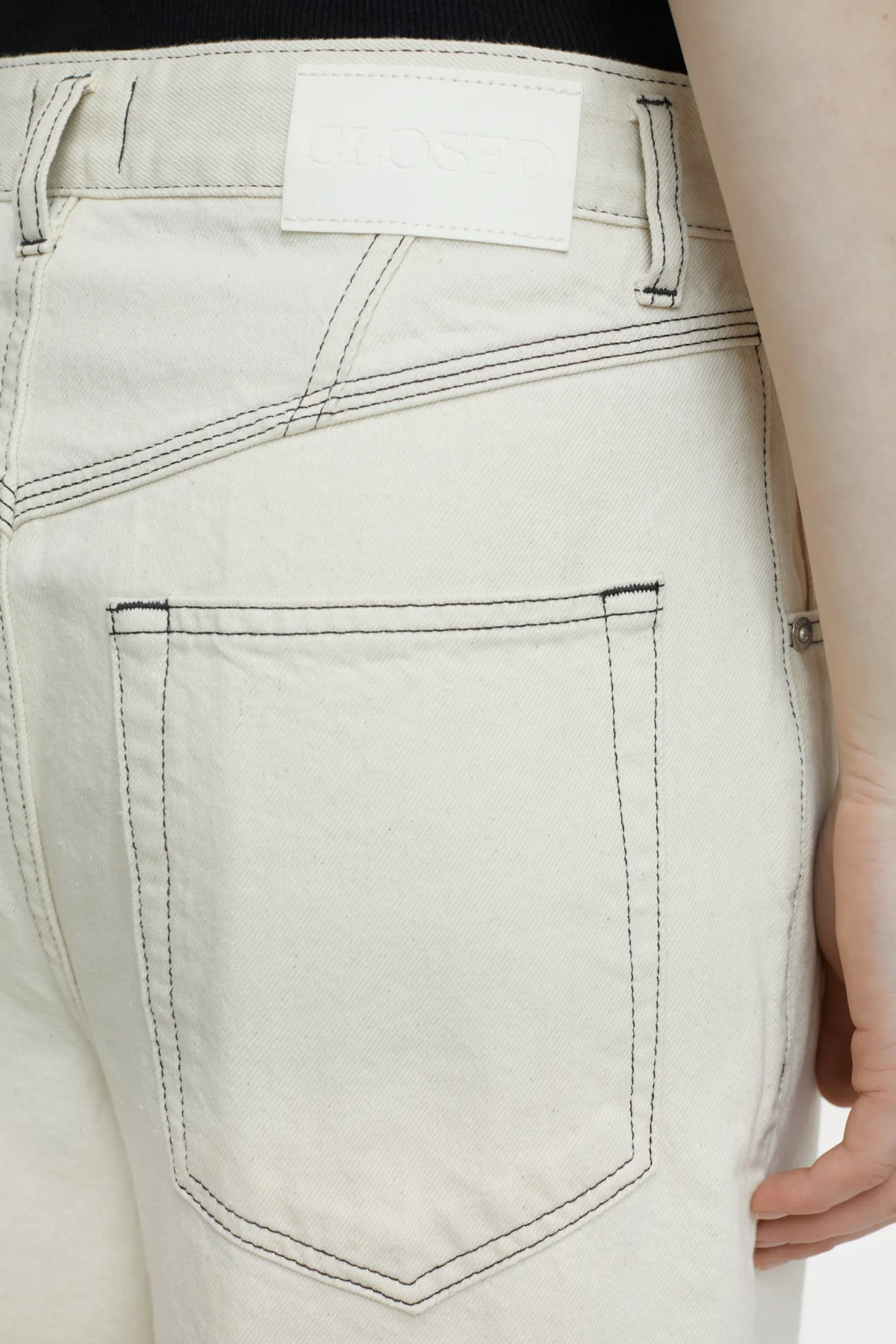 CLOSED Ras>Wijde Jeans - Stijlnaam Morus Ivoor