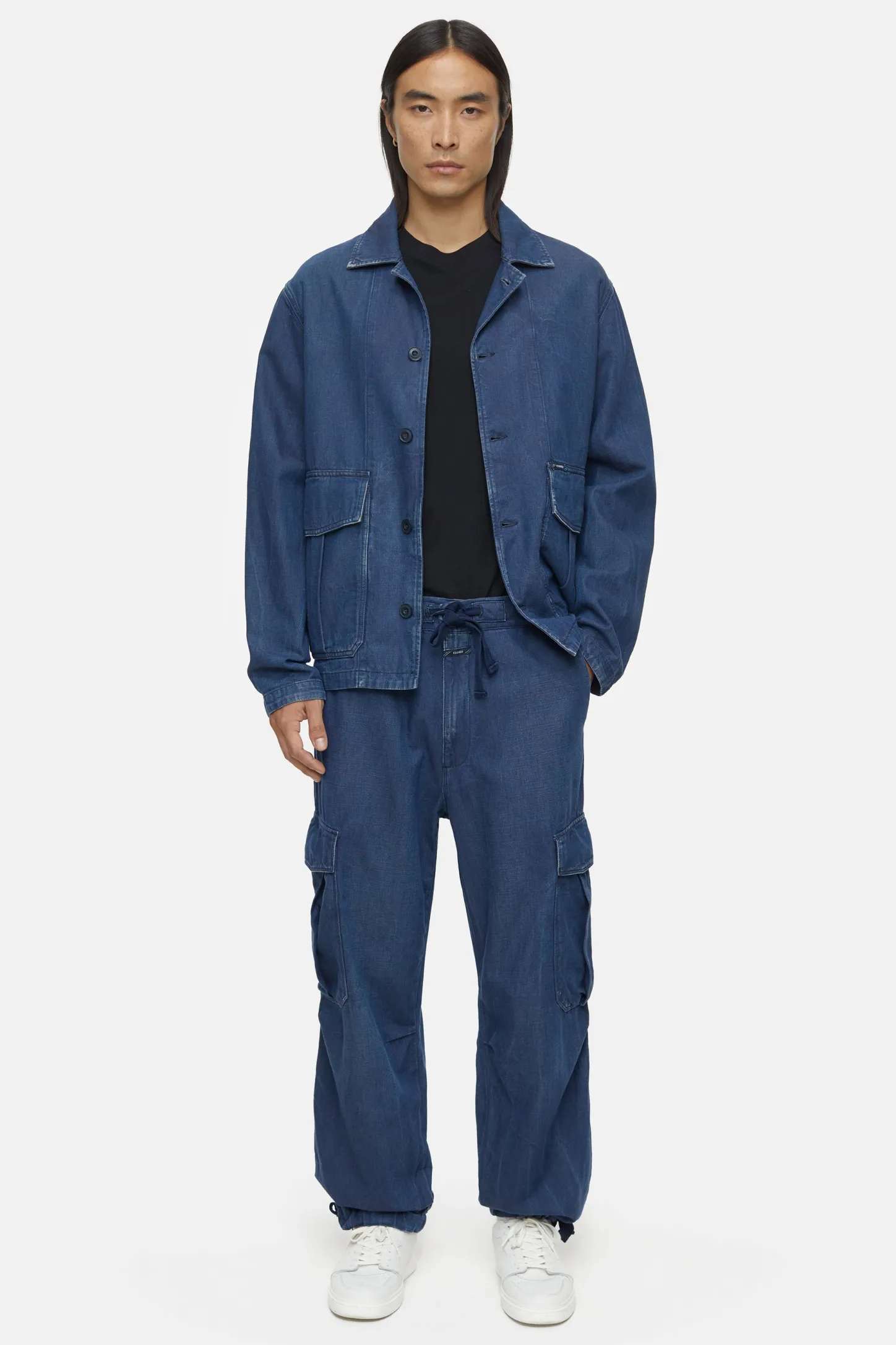 CLOSED Blauwe Spijkerbroek>Wijde Jeans - Stijlnaam Newport Wide Donkerblauw