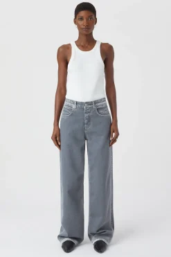 CLOSED Ras>Wijde Jeans - Stijlnaam Nikka Midden Grijs