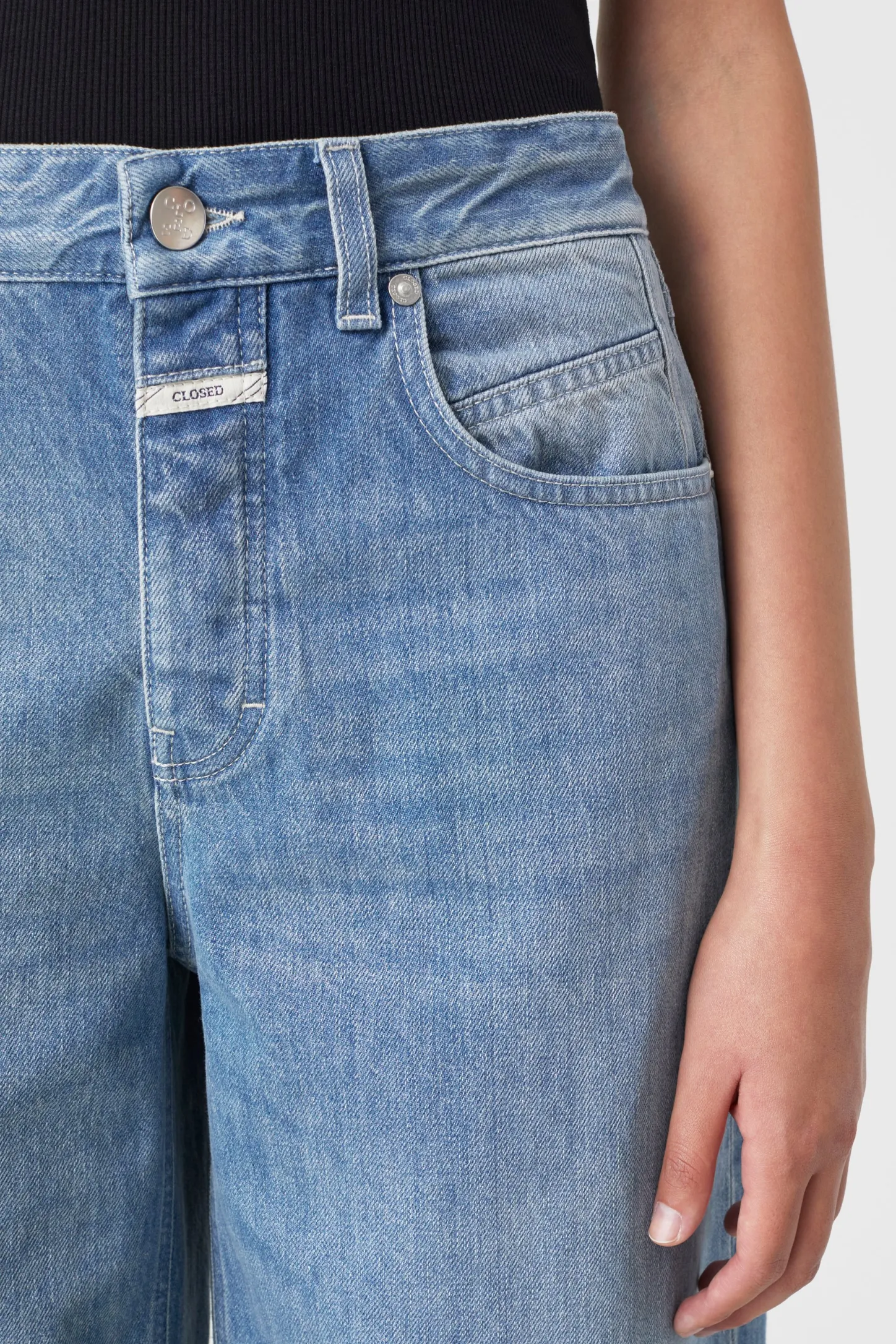 CLOSED Ras>Wijde Jeans - Stijlnaam Nikka Midden Blauw