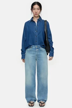 CLOSED Jeans>Wijde Jeans - Stijlnaam Nikka Midden Blauw