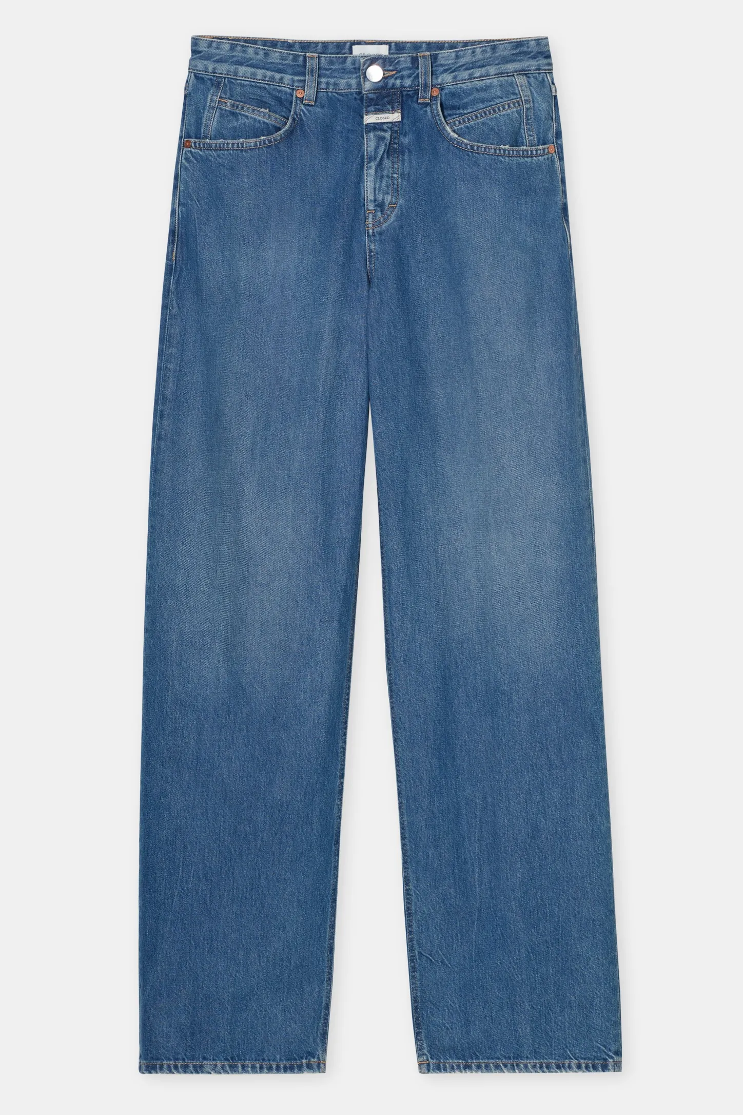 CLOSED Lange Denim>Wijde Jeans - Stijlnaam Nikka Midden Blauw
