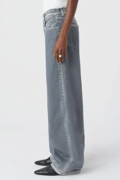 CLOSED Lange Denim>Wijde Jeans - Stijlnaam Nikka Midden Grijs