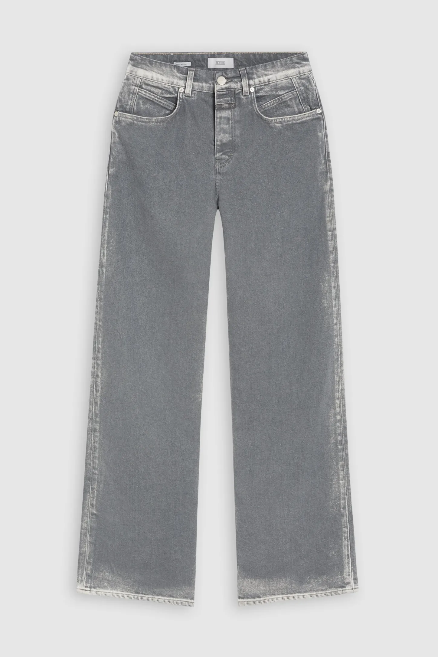 CLOSED Lange Denim>Wijde Jeans - Stijlnaam Nikka Midden Grijs